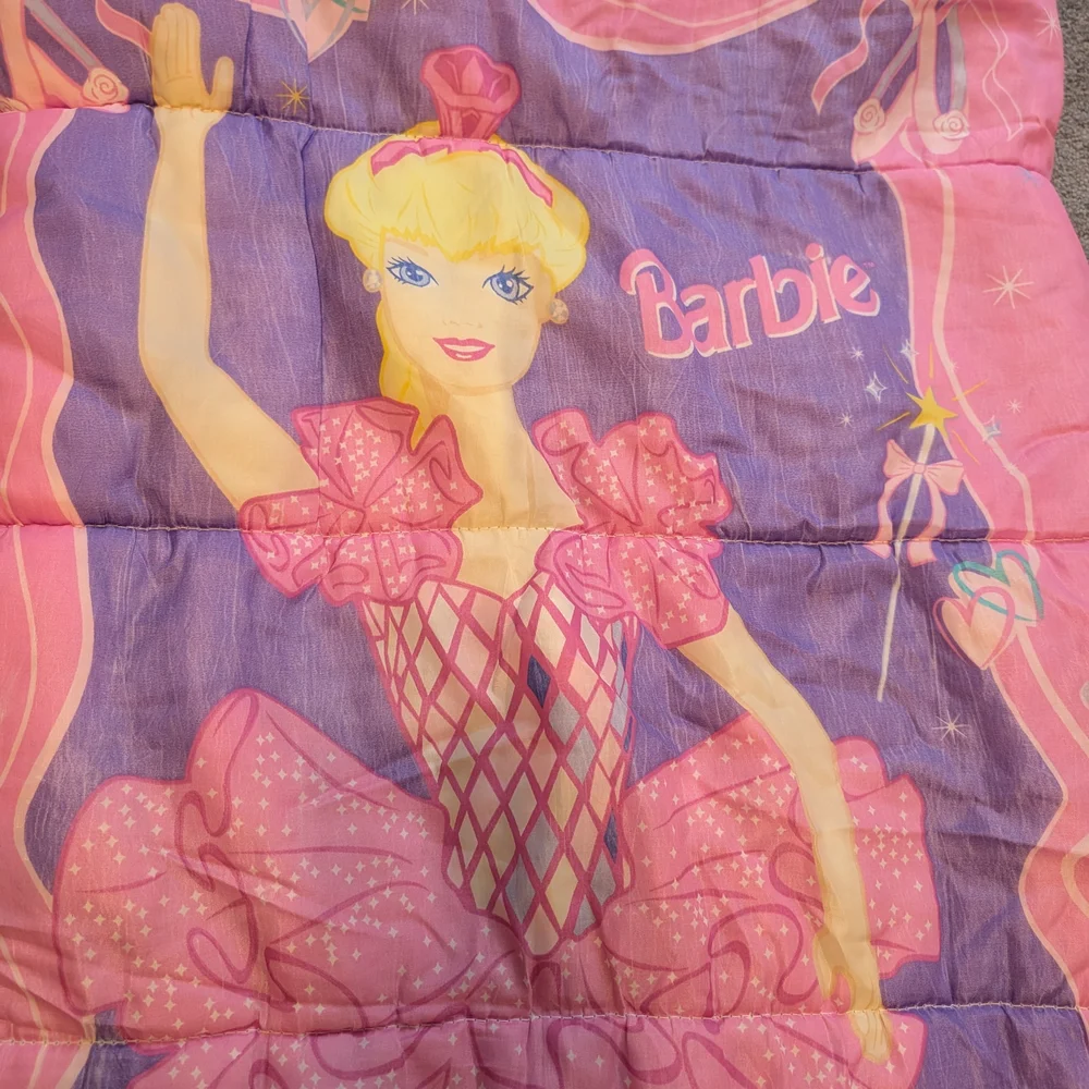 Vintage 1990s Barbie Ballerina Sleeping Bag
